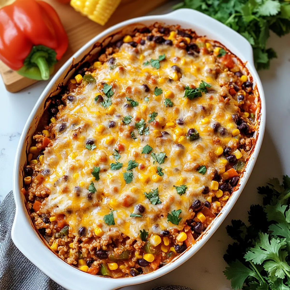 Southwestern Ground Turkey Casserole
