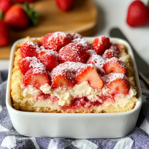 Strawberry Cheesecake Dump Cake