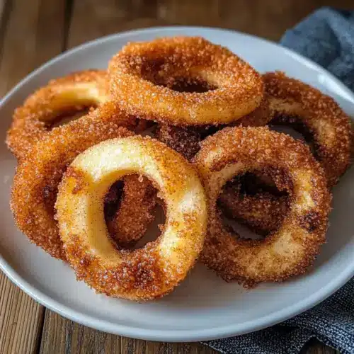 Air Fryer Cinnamon Apple Rings