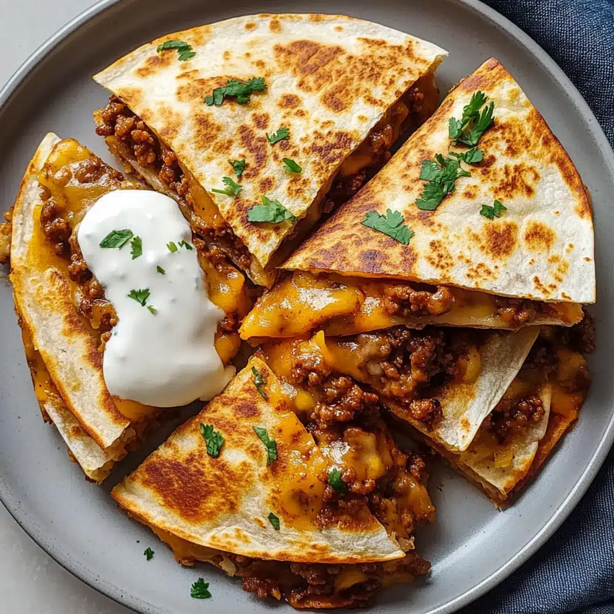 Ground Beef Quesadillas