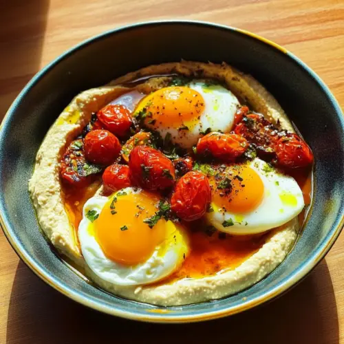 Poached Eggs with Roasted Tomatoes