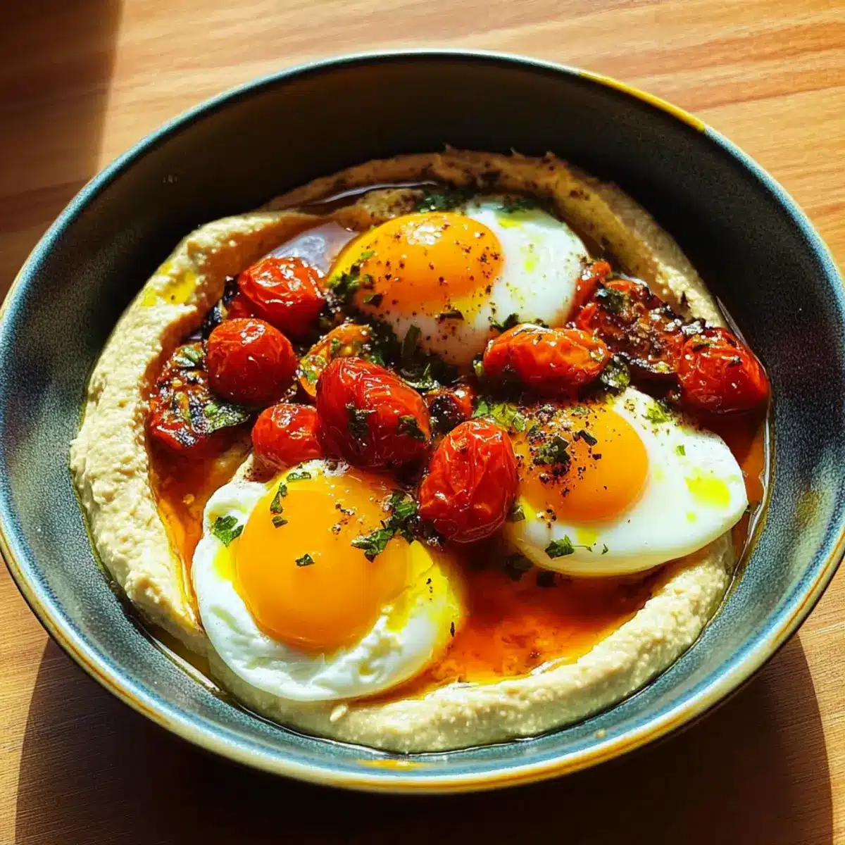 Poached Eggs with Roasted Tomatoes