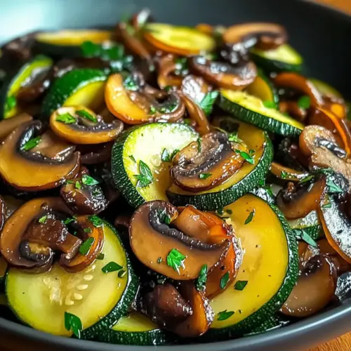 Sauteed Zucchini Mushrooms