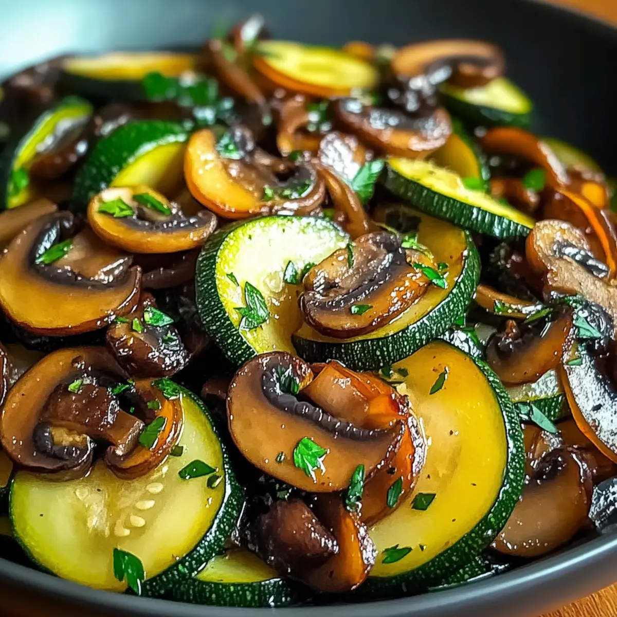 Sauteed Zucchini Mushrooms