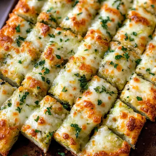 Cheesy Zucchini Breadsticks