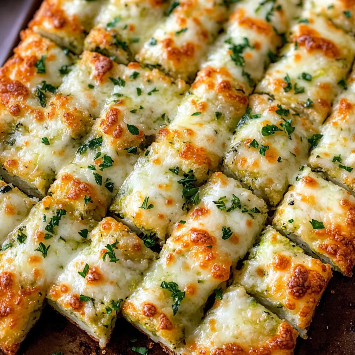 Cheesy Zucchini Breadsticks