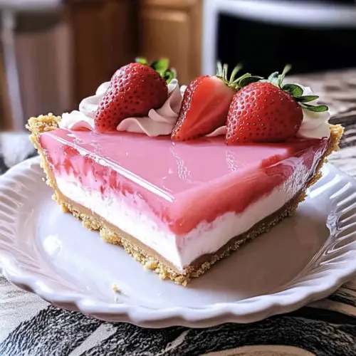 Strawberry Cream Cheese Jello Pie