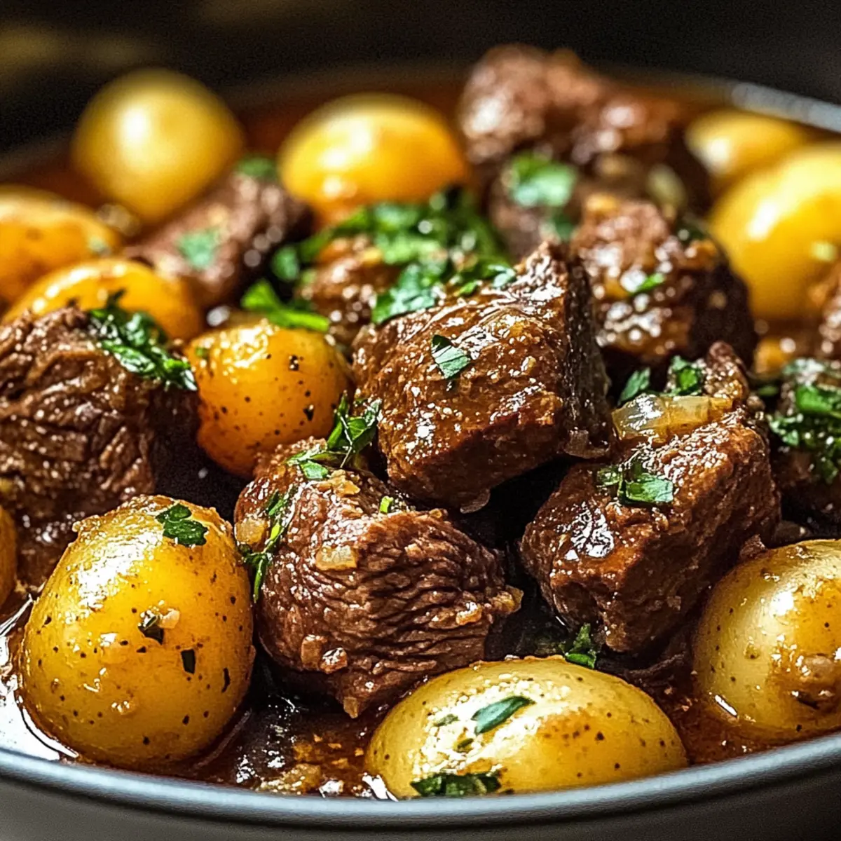 Slow Cooker Garlic Butter Beef