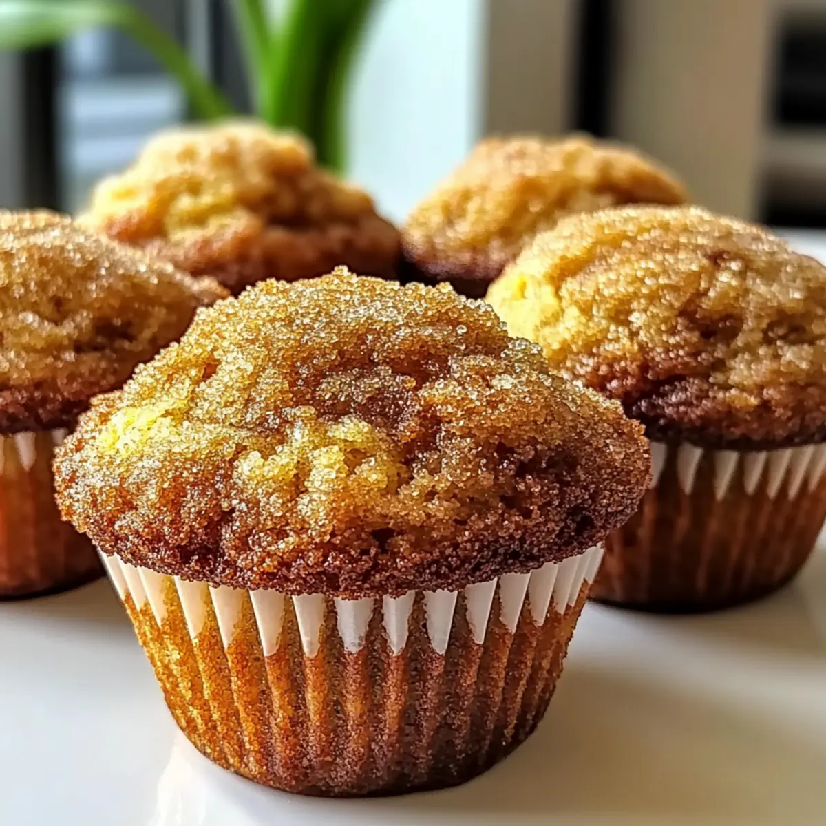 Moist Brown Sugar Banana Muffins