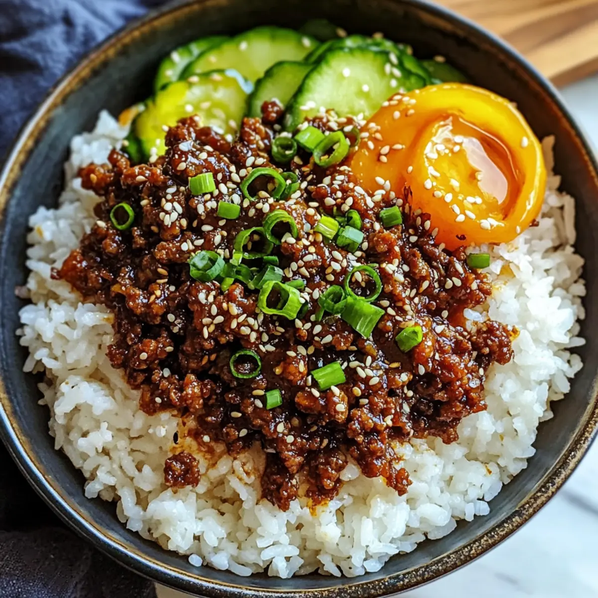 Korean Ground Beef Bowl