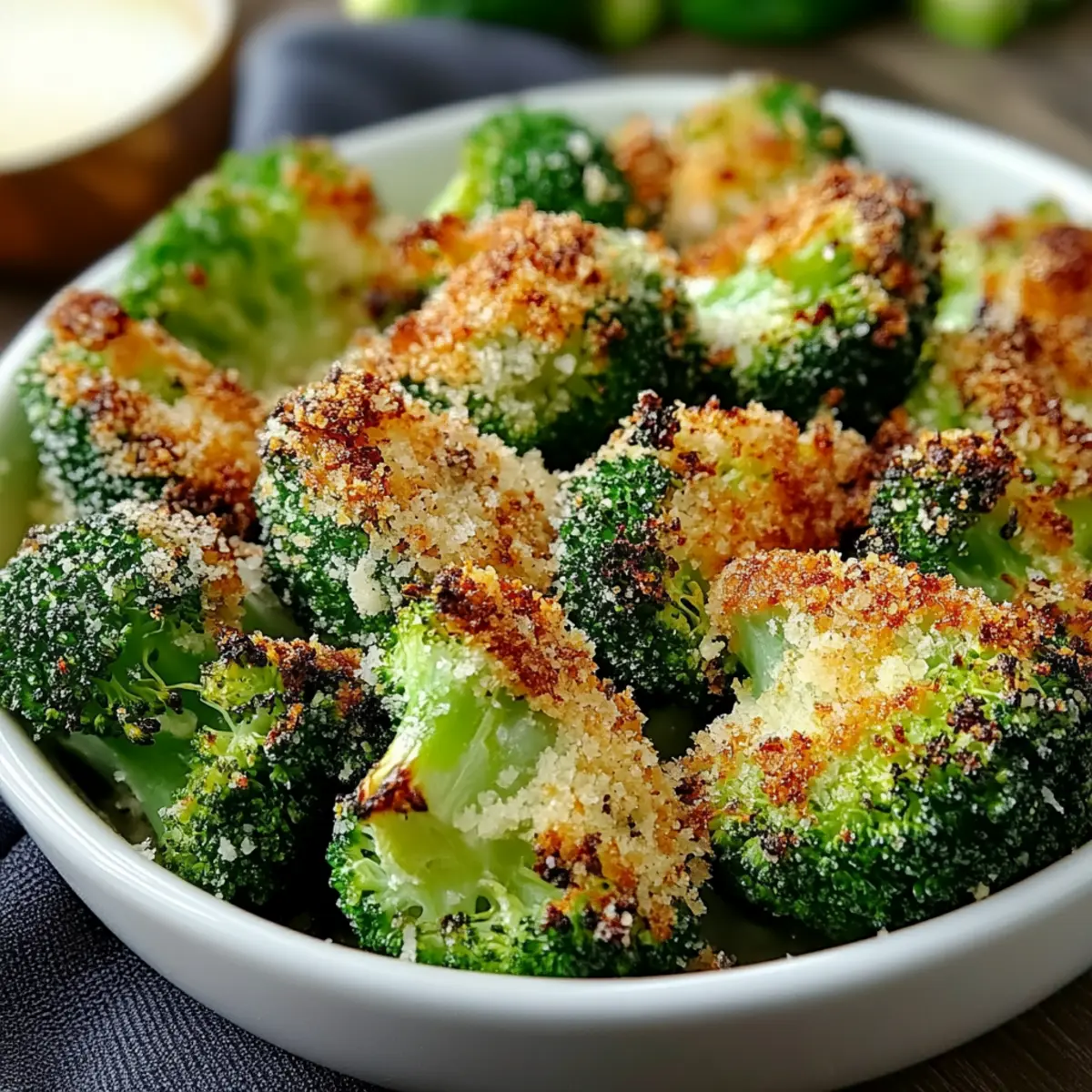 Crispy Parmesan Crusted Broccoli Florets