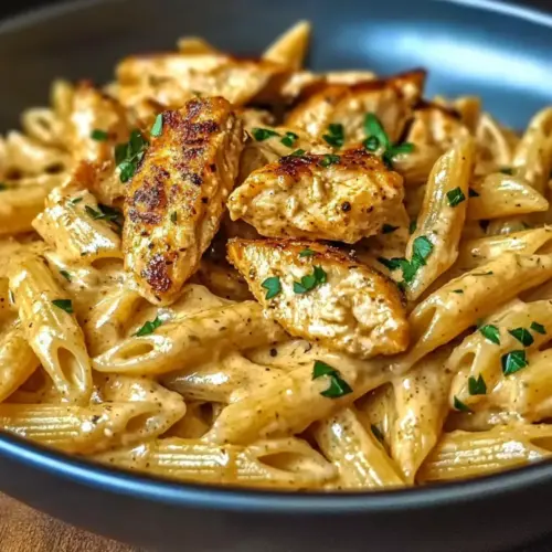 Creamy Cajun Chicken Penne Pasta