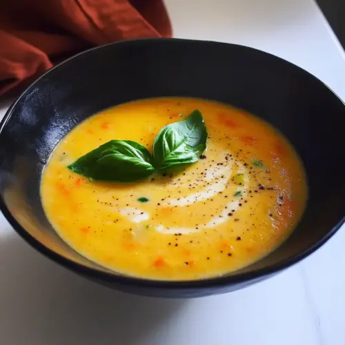 Creamy Roasted Veggie Soup