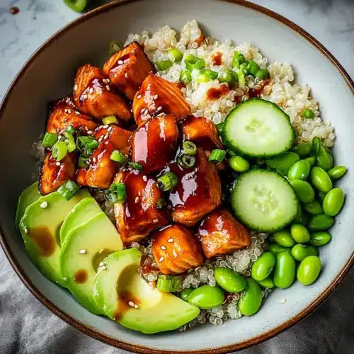 Honey Sriracha Salmon Bowls