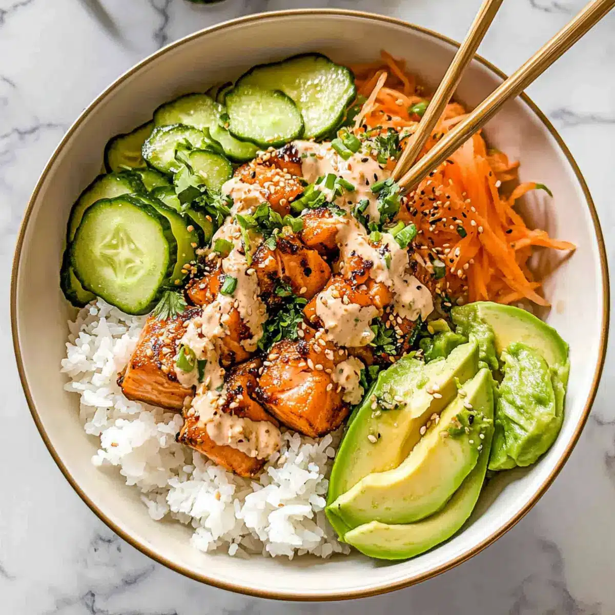 Crispy Salmon Bowls Recipe