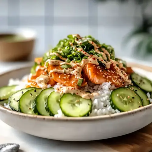 Salmon Rice Bowls with Creamy Sriracha