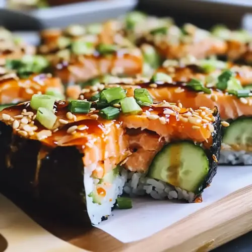 Spicy Salmon Sushi Bake