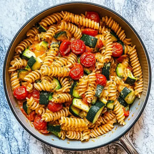 Healthy Tomato Zucchini Pasta