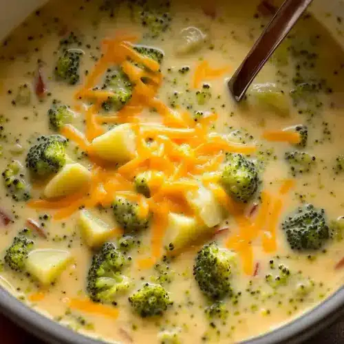 Loaded Broccoli Cheese Potato Soup