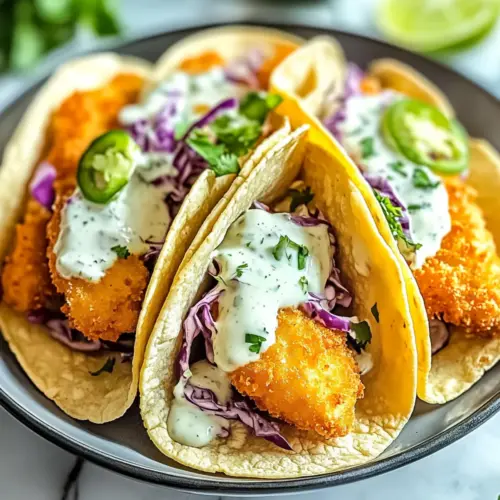 Crispy Baja Style Beer Battered Fish Tacos