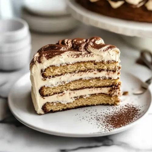 BEST Tiramisu Cake with Mascarpone Frosting