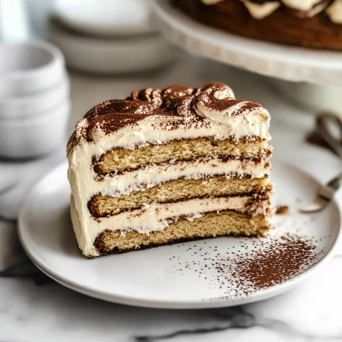 BEST Tiramisu Cake with Mascarpone Frosting