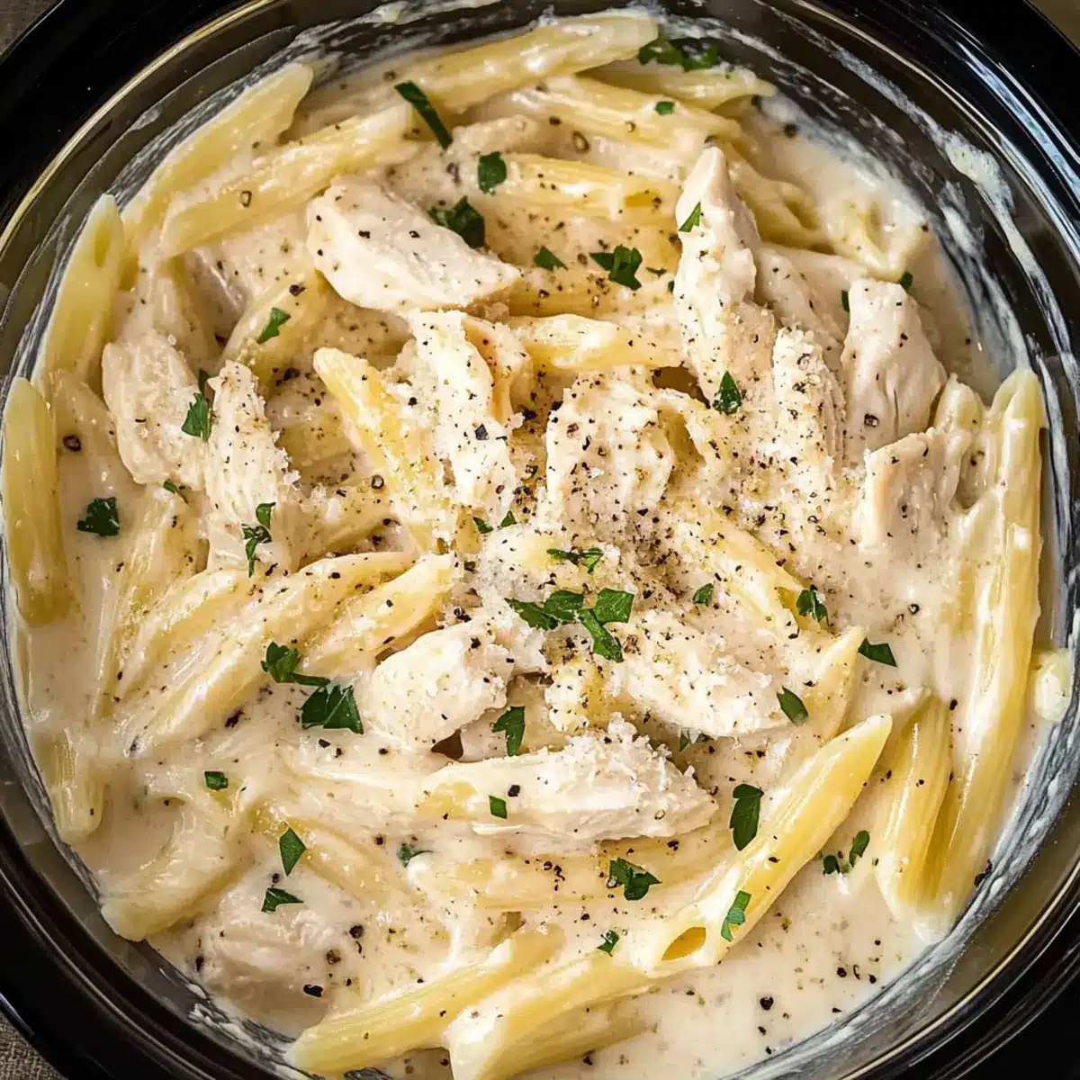 Crockpot Chicken Alfredo