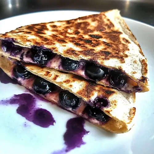 Blueberry Breakfast Quesadilla