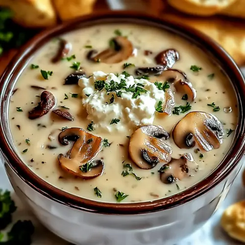 Creamy Cottage Cheese Mushroom Soup