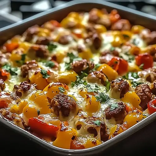 Italian Sausage & Pepper Casserole