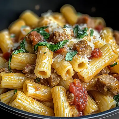 Italian sausage ribatoni