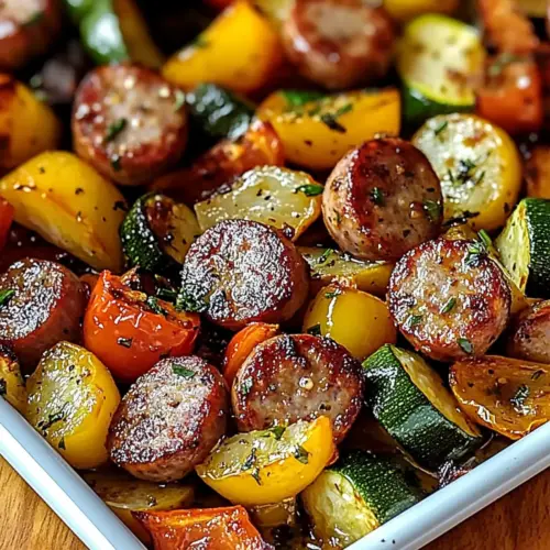Sheet Pan Sausage & Veggies