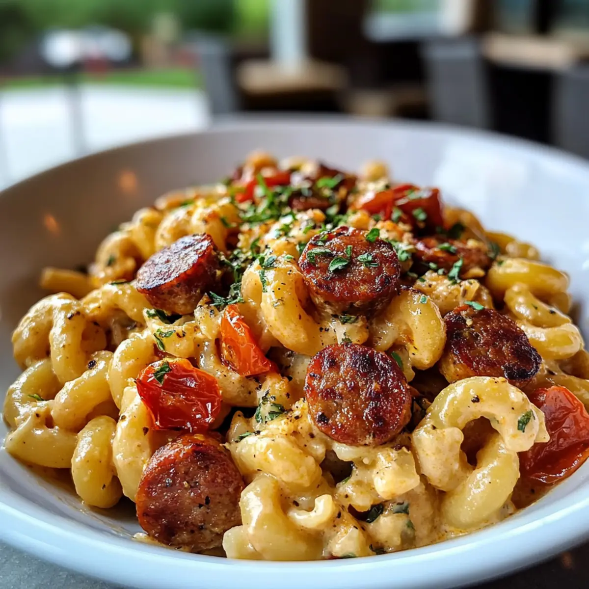 One Skillet Andouille Sausage Pasta