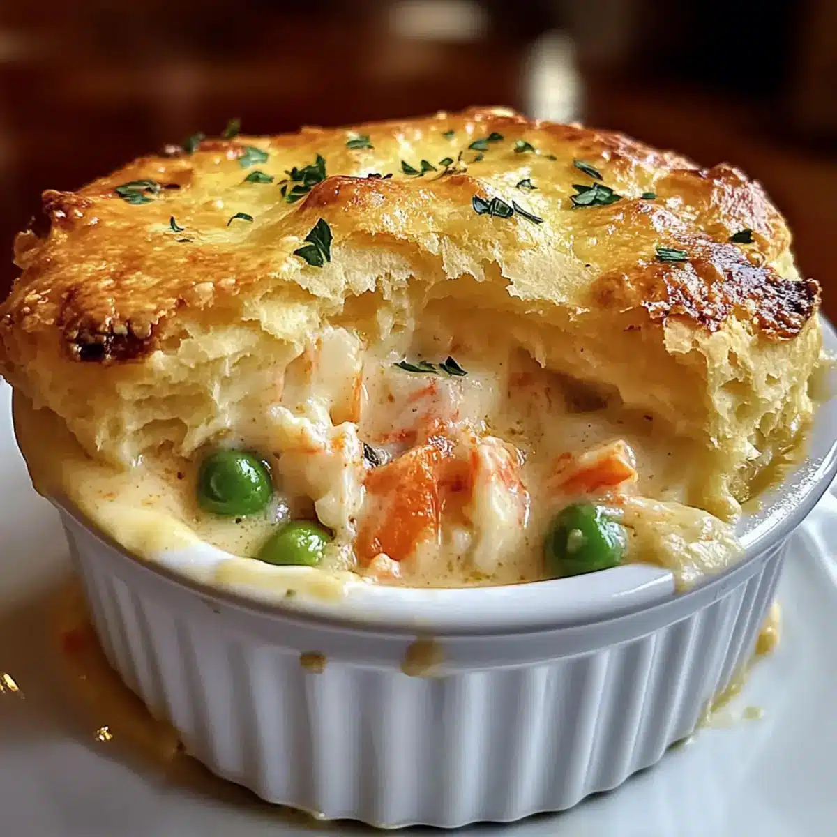 Cheddar Bay Biscuit Seafood Pot Pie