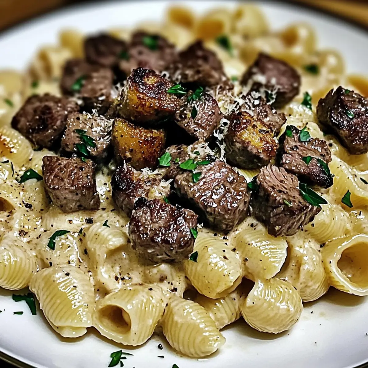 Creamy Parmesan Shell Pasta