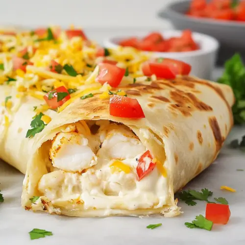Baked Imitation Crab Chimichangas