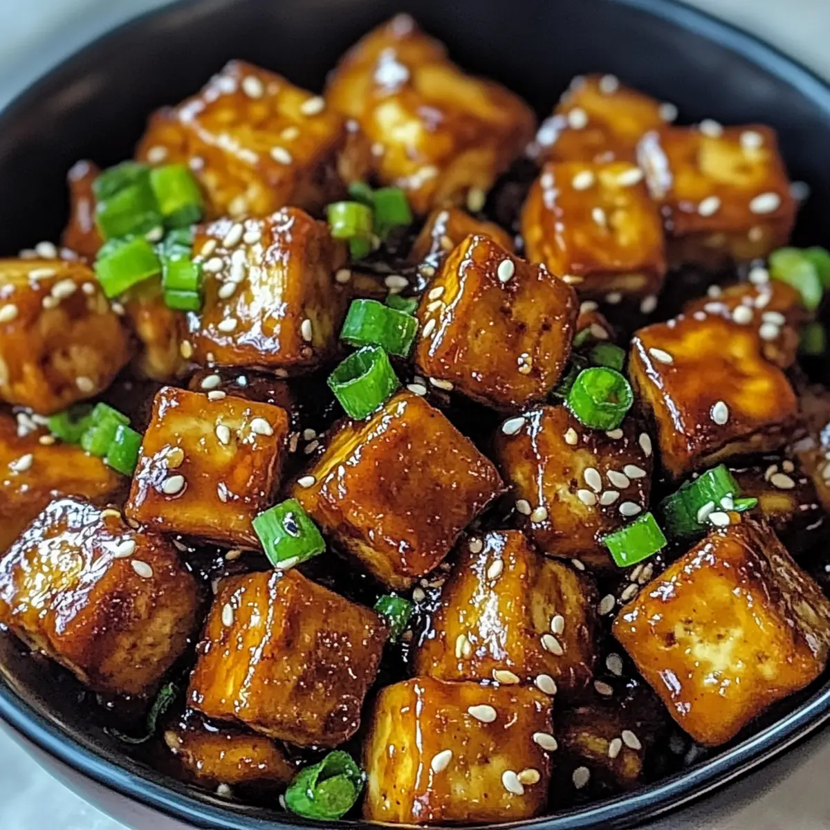 Crispy Honey Garlic Tofu