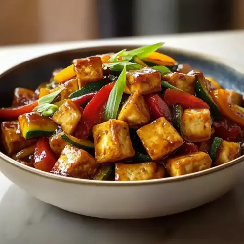 Zucchini Stir Fry With Tofu