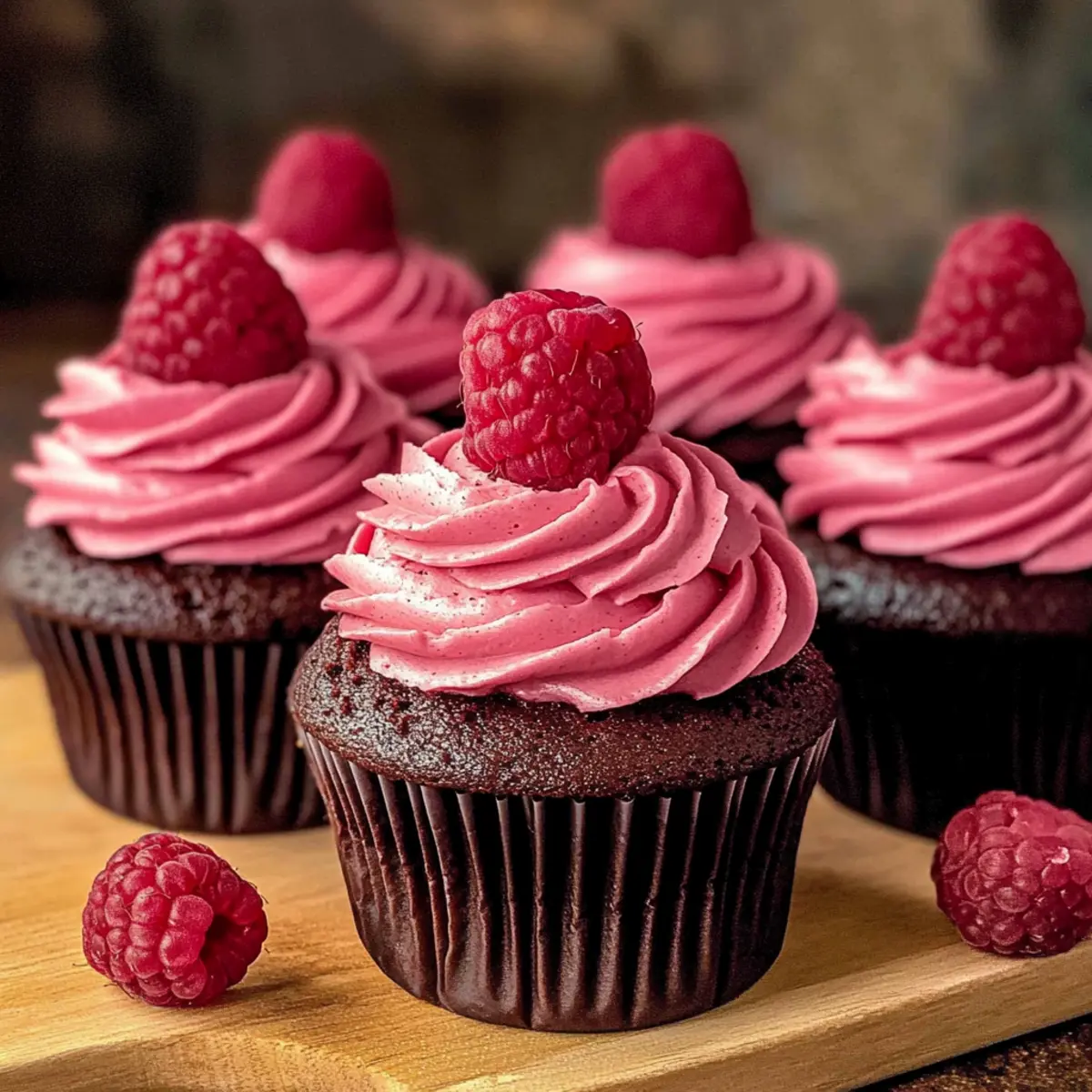 Chocolate Raspberry Cupcakes