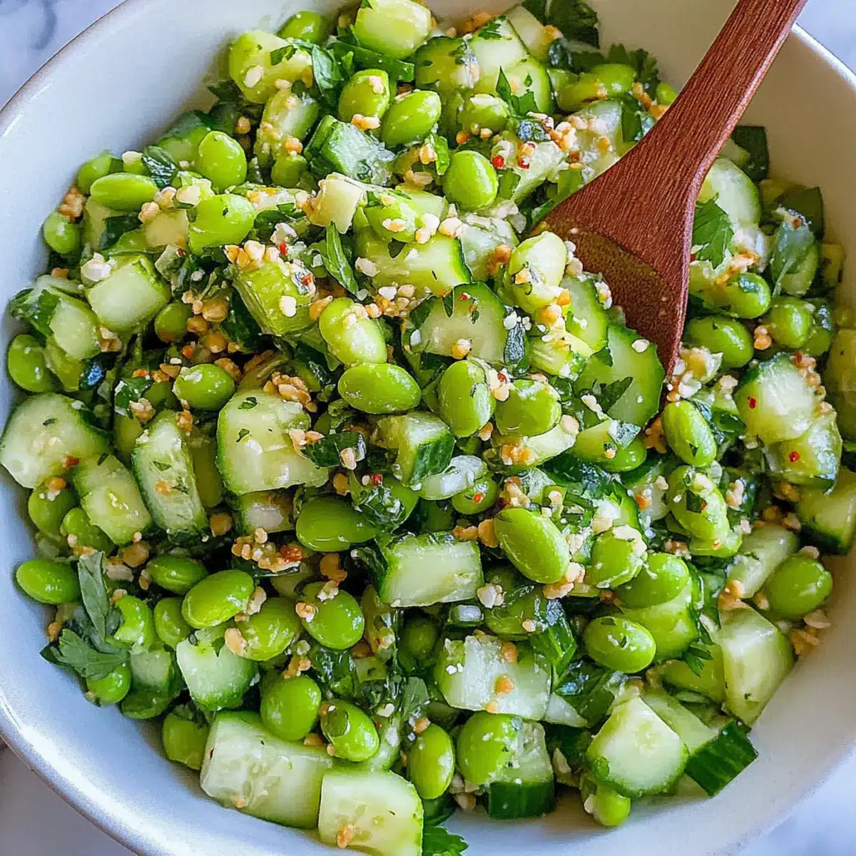 Cucumber Edamame Salad