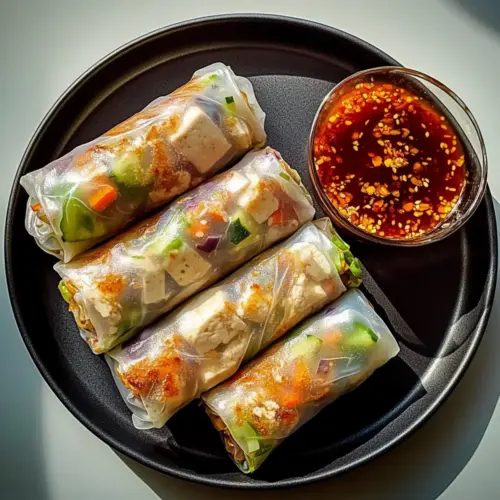 Air Fryer Rice Paper Noodle Rolls