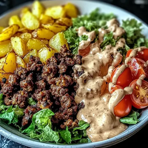 Loaded Burger Bowls
