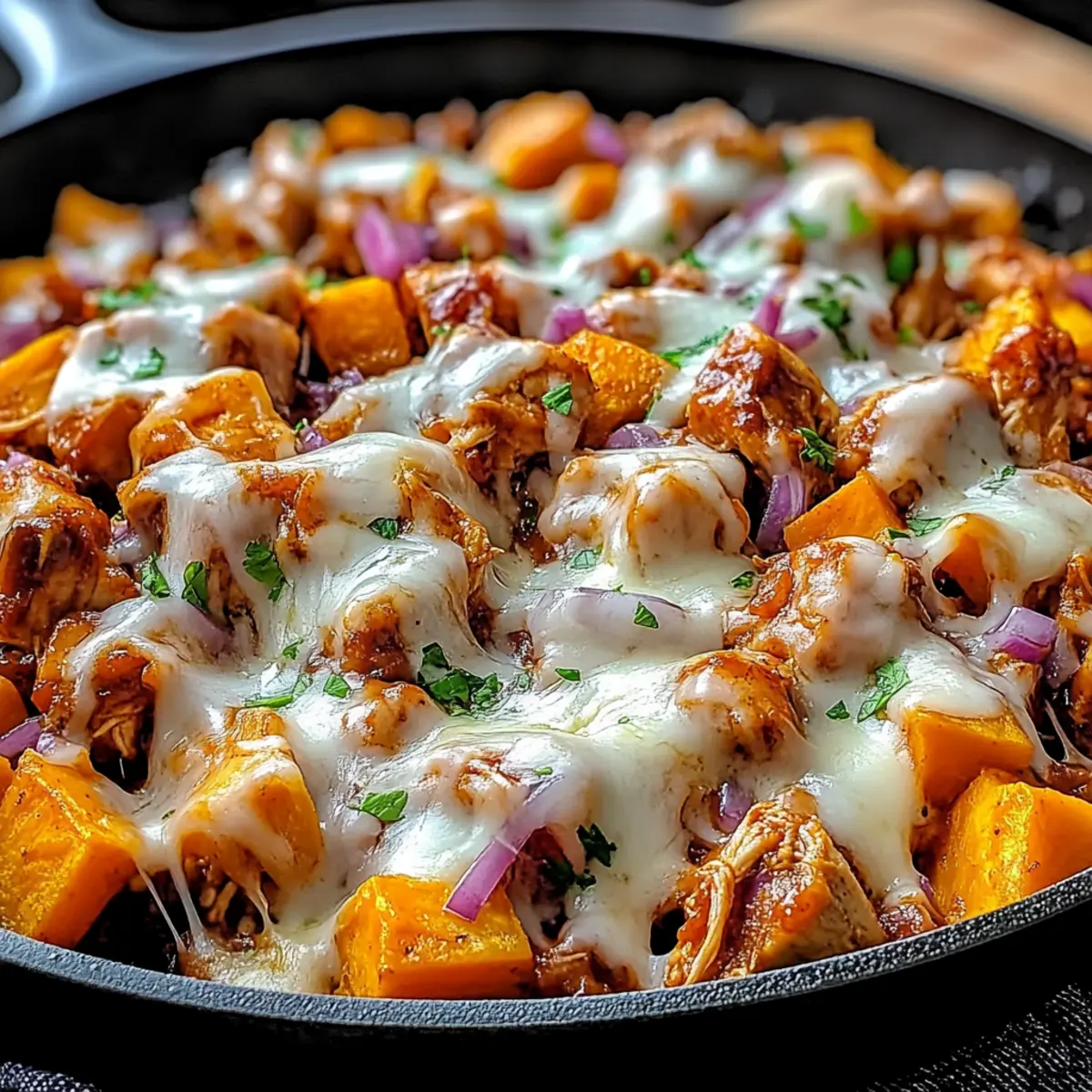 BBQ Chicken Sweet Potato Skillet