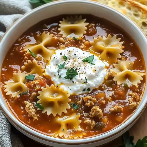Easy Lasagna Soup