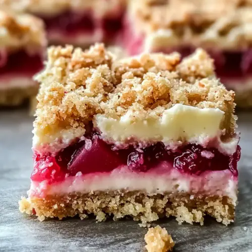 Creamy Rhubarb Cream Cheese Bars