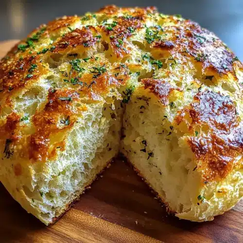 Soft and Crusty Garlic Herb