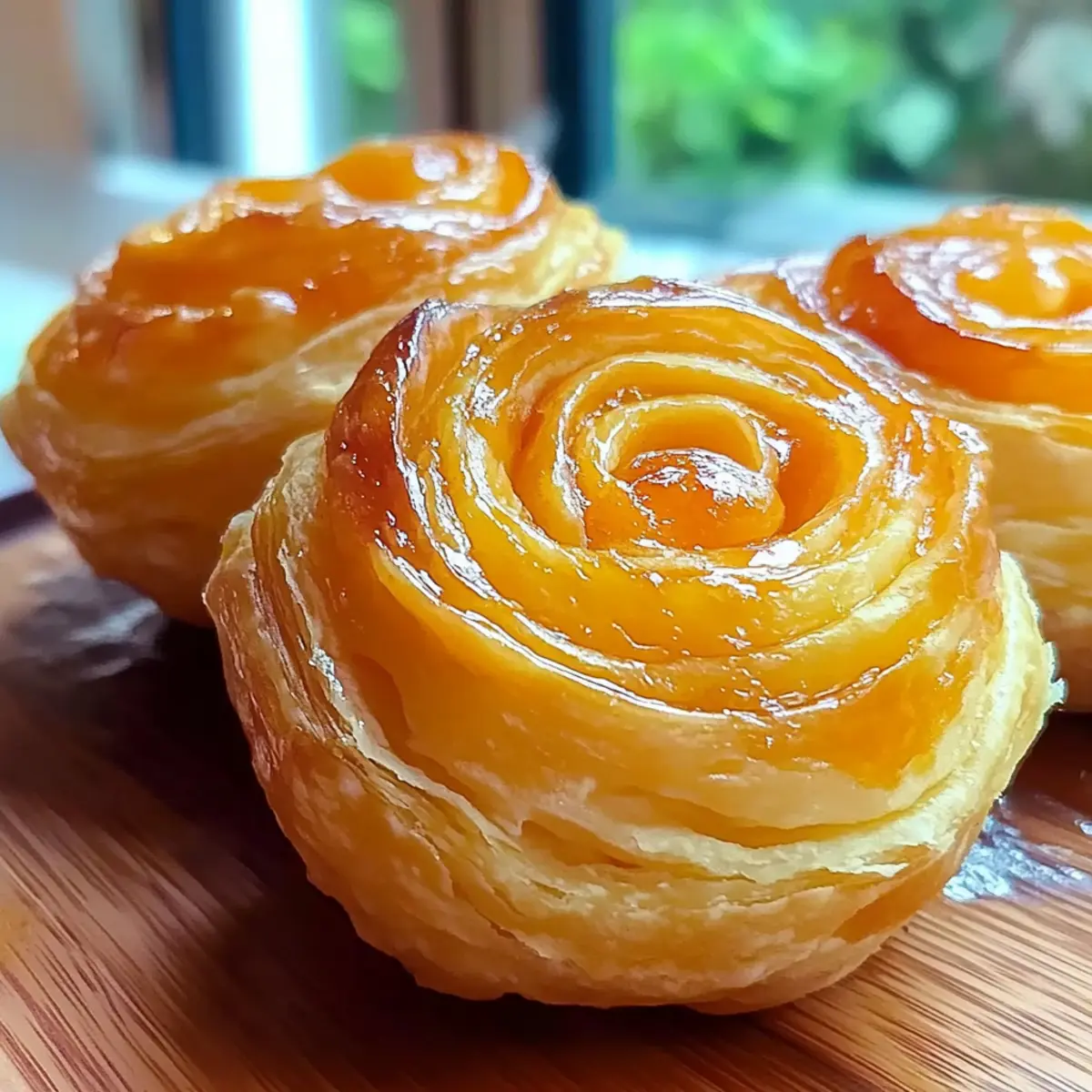 Peach Pie Cruffins