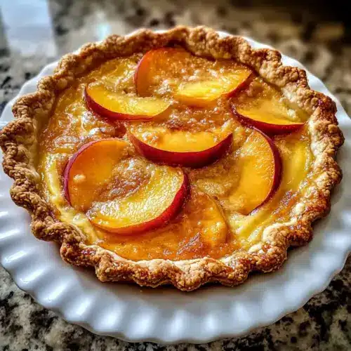 Peach Custard Pie
