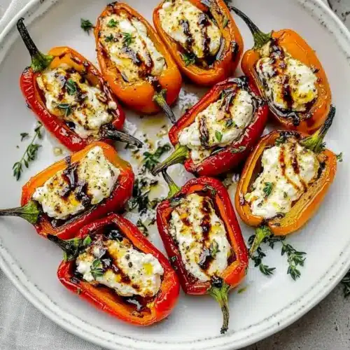 Goat Cheese Stuffed Mini Peppers