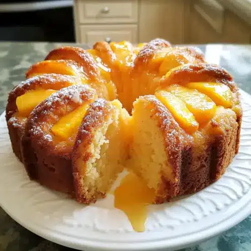 Peach Cobbler Pound Cake